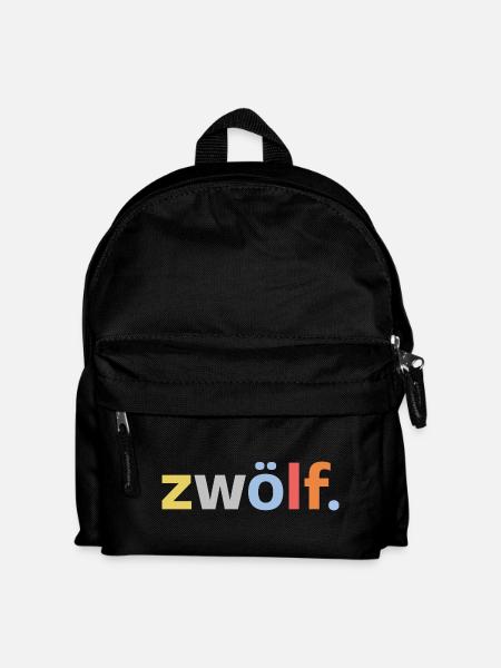 12. Geburtstag Junge Zwölf 12 Jahre Jubiläum  - Kinder Rucksack - Schwarz