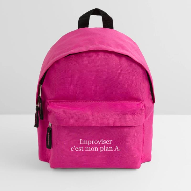 Improviser, c’est mon plan A Sac à dos Enfant
