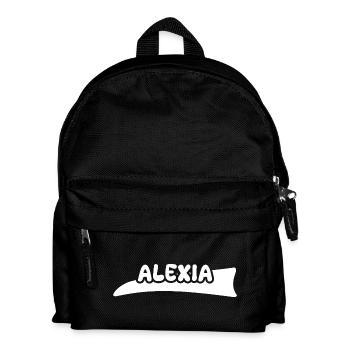 Alexia as a label - Kids' Backpack - black - Front