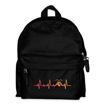Schweißer Sunset Heartbeats Schweißen - Kinder Rucksack - Schwarz - Vorne