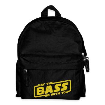 May The Bass Be With You Electro Party Techno EDM - Kids' Backpack - black - Front