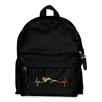 Battement de cœur d’un vététiste - Sac à dos Enfant - noir - Devant