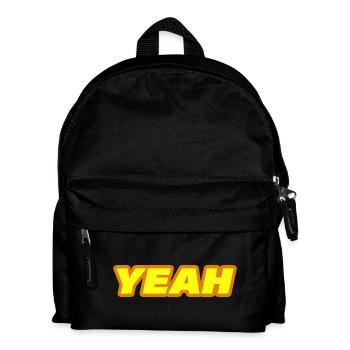 YEAH - Kinder Rucksack - Schwarz - Vorne