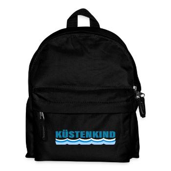 KÜSTENKIND - Kinder Rucksack - Schwarz - Vorne