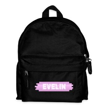 Geschenk für Evelin - Kinder Rucksack - Schwarz - Vorne