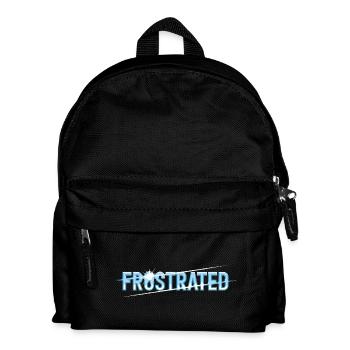 Frustrated statement for stressed people - Kids' Backpack - black - Front