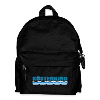 KÜSTENKIND - Kinder Rucksack - Schwarz - Vorne