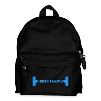 La vie dans la piscine flottante à toute vitesse, drôle de diction - Sac à dos Enfant - noir - Devant