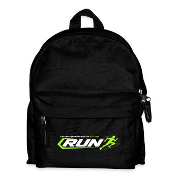RUN Sprint Neon Racing Logo - Kids' Backpack - black - Front