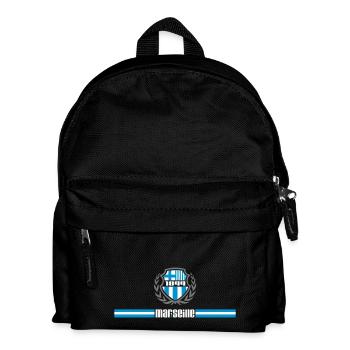 Marseille embleme - Sac à dos Enfant - noir - Devant
