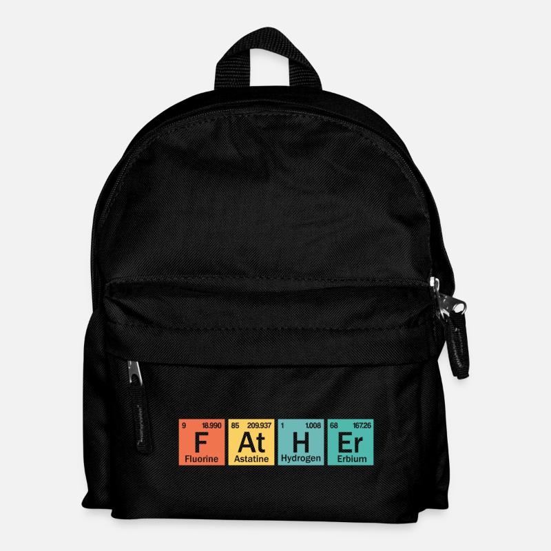 Vater-Element - Kinder Rucksack - Schwarz