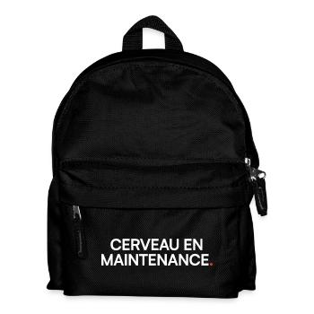 Brain maintenance, humor, fatigue - Kids' Backpack - black - Front