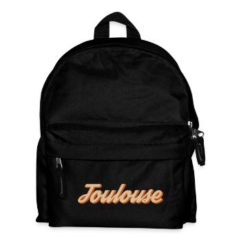 Vintage Toulouse Lettering - Kids' Backpack - black - Front