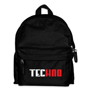 Techno Panther - Kinder Rucksack - Schwarz - Vorne
