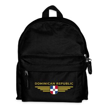 Dominican Republic T-Shirt Design - Kids' Backpack - black - Front
