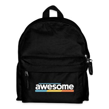 Fantastisches Typografie-Design - Kinder Rucksack - Schwarz - Vorne