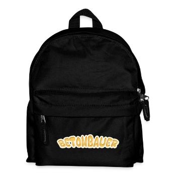 Concrete worker - Kids' Backpack - black - Front