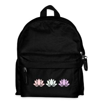 Lotus Flower Lotus Flower Flower Pastel Flower Yoga - Kids' Backpack - black - Front