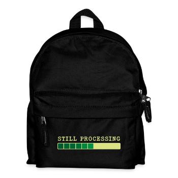 Still Processing - Trwa Przetwarzanie - Kids' Backpack - black - Front
