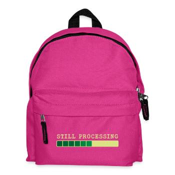 Still Processing - Trwa Przetwarzanie - Kids' Backpack - fuchsia - Front