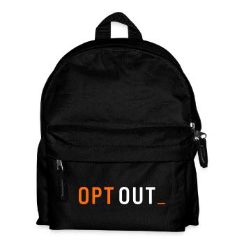Bitcoin Opt Out Financial Freedom Mindset - Kids' Backpack - black - Front