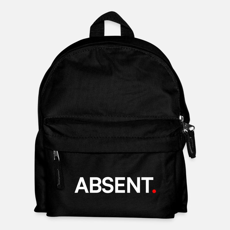 ABSENT. Design Minimal Expression Moderne - Sac à dos Enfant - noir