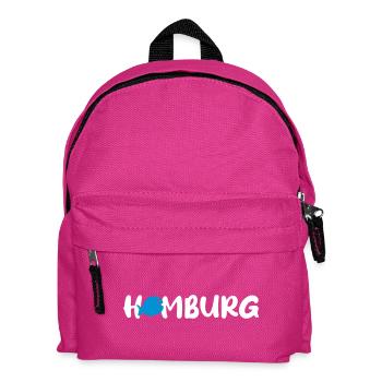 Hamburg Fish Vector Quote Fan Hanseatic Nordic - Kids' Backpack - fuchsia - Front