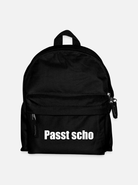 Passt scho - Kinder Rucksack - Schwarz