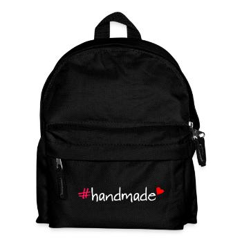 Handmade Hashtag Saying T-Shirt - Kids' Backpack - black - Front