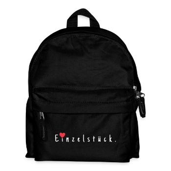 Einzelstück. - Kinder Rucksack - Schwarz - Vorne