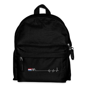 Battement de cœur de vélo néerlandais - Sac à dos Enfant - noir - Devant