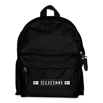Suomi Pays Finlande Scandinavie Vacances Voyage - Sac à dos Enfant - noir - Devant