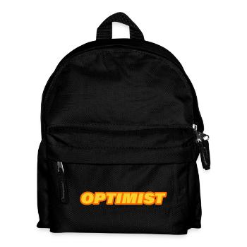 optimiste - Sac à dos Enfant - noir - Devant