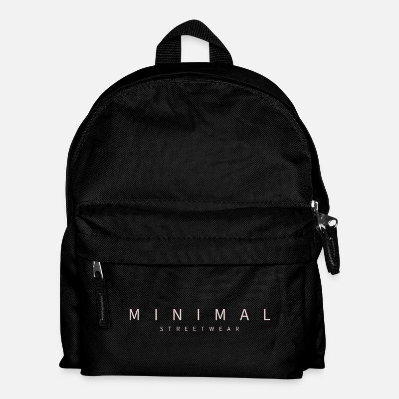 MINIMAL STREETWEAR DESIGN / GYM FIT MINDSET - Kinder Rucksack - Schwarz