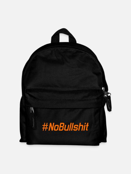 HASHTAG NO BULLSHIT #NoBullshit # No Bullshit - Kinder Rucksack - Schwarz
