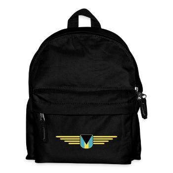 Bahamas Fans: Tropisches Design - Kinder Rucksack - Schwarz - Vorne