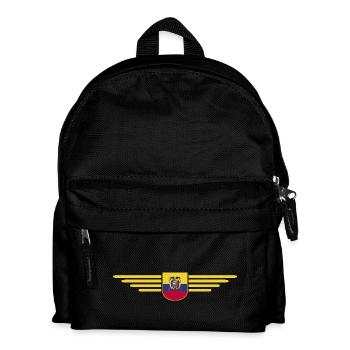 Ecuador Fans T-Shirt Design - Kids' Backpack - black - Front