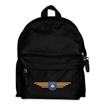 Kosovo Fan T-Shirt Design - Kids' Backpack - black - Front