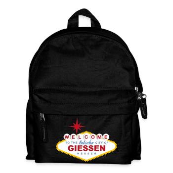 Welcome to the latscho City of Gießen - Kinder Rucksack - Schwarz - Vorne