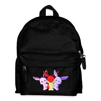 Häschen-Team - Kinder Rucksack - Schwarz - Vorne