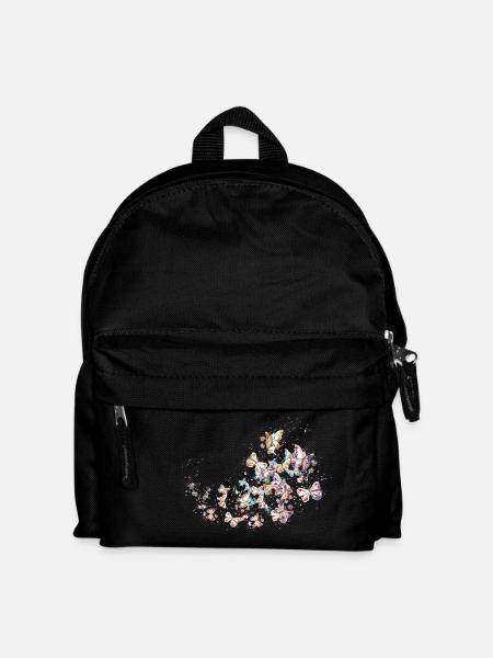 schmetterling - Kinder Rucksack - Schwarz