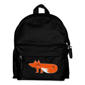 Fox Fox claims philosophy geek nerd - Kids' Backpack - black - Front