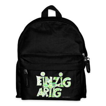 Einzigartig - Kinder Rucksack - Schwarz - Vorne