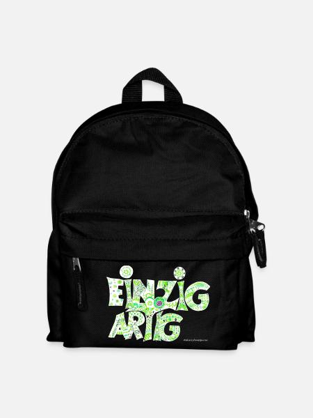 Einzigartig - Kinder Rucksack - Schwarz