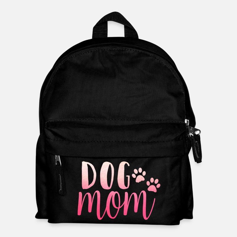 Dog Mom - Kinder Rucksack - Schwarz