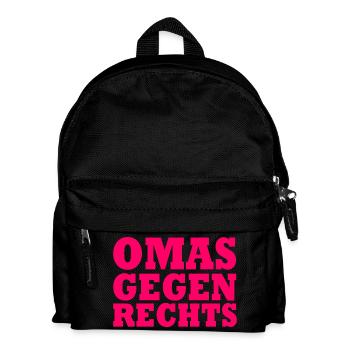 OMAS GEGEN RECHTS - Kinder Rucksack - Schwarz - Vorne