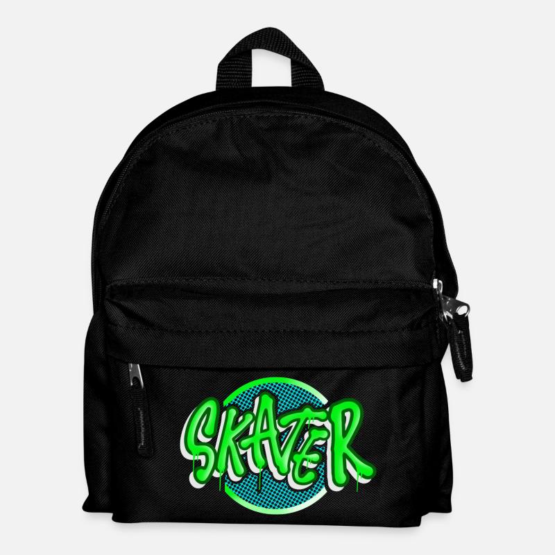 Skater - Kinder Rucksack - Schwarz