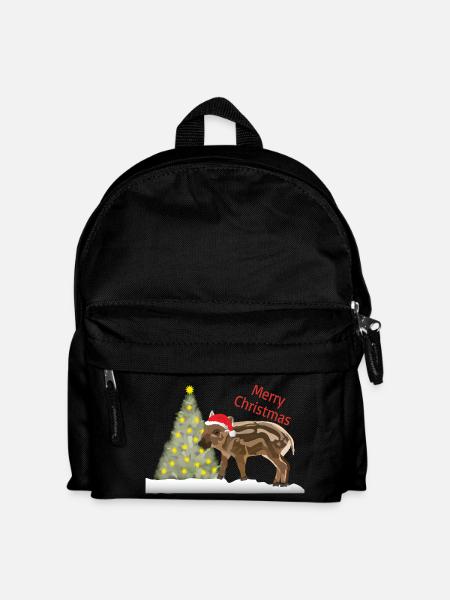 Merry Christmas, Freddy Frischling - Kids' Backpack - black