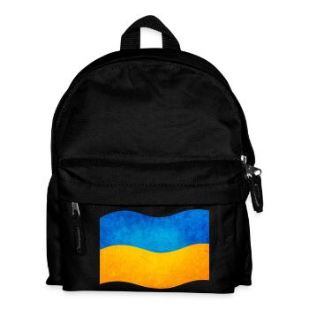The flag of ukraine, ukrainian flag - Sac à dos Enfant - noir - Devant