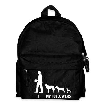 Dog Followers - Kids' Backpack - black - Front